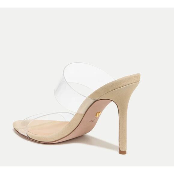 NIB Veronica Beard Women's Asha Sandal Sandals Mules Pumps Ecru NWT 295 Sz 7.5 - Picture 2 of 13